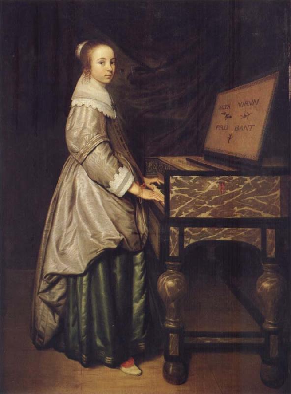 Hendrick Martensz Sorgh Girl at a virginal